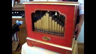 Neue Drehorgel von Drewes Chlup  New 20 note busker organ [upl. by Cochrane811]