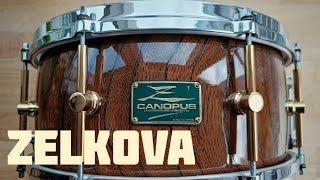 Canopus Zelkova 14quot x 65quot demo 3 different tunings [upl. by Dowski]