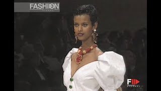 YVES SAINT LAURENT Spring Summer 1994 Paris  Fashion Channel [upl. by Htrag203]