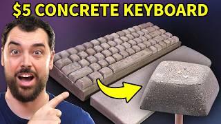 DIY Keyboard Using 5 Worth of Concrete and 100 hrs [upl. by Ashton628]