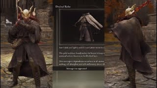 Elden Ring DLC Dryleaf Robe Altered Full Armor Set Showcase and Location Jedi Robe Fashion Souls [upl. by Aneeles40]