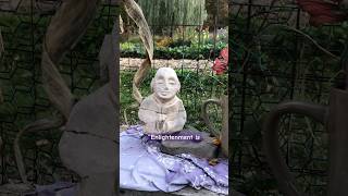 Cracked statue in a zen garden shorts garden buddha enlightenment quotes [upl. by Edya]