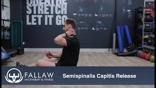 NECK PAIN  Semispinalis Capitis Release [upl. by Embry188]