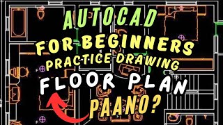 VERY IMPORTANT FLOOR PLAN PRACTICE DRAWING IN AUTOCAD STEP BY STEP DISCUSSION [upl. by Eznyl438]