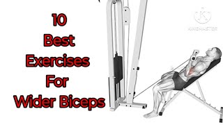 10 Best Exercises For Wider Biceps l Mohit Fitness [upl. by Kotick]