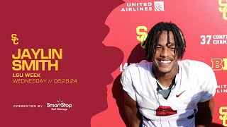 USC CB Jaylin Smith  Wednesday of LSU Week [upl. by Naara]