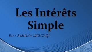 mathématique financière  interet simple [upl. by Layor]