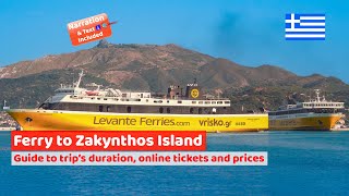 Car Ferry to Zakynthos Ionian Island with Levante Ferries [upl. by Rossing833]