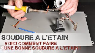 Soudure à létain de fils électriques  servo  moteur  ESC [upl. by Nevil72]