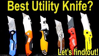 Best Utility Knife Let’s Find Out Milwaukee DeWalt Gerber Husky Kobalt Klein Tools Craftsman [upl. by Heim822]