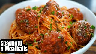 Easy and Delicious Spaghetti amp Meatballs Recipe Youll Never Need Another Meatball Recipe [upl. by Anitsahs]