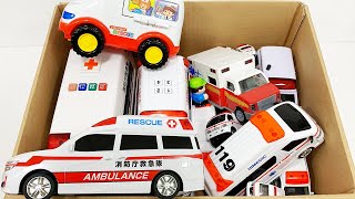 たくさんの『救急車』を箱にまとめ、坂道走る！緊急走行テスト｜ Ambulance Minicar runs in an emergency Slope driving test [upl. by Ferdinande907]