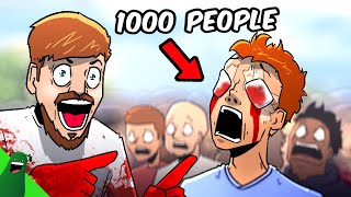 Mr Beast Blinds 1000 People [upl. by Sirronal]