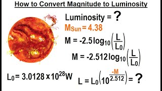 Viewers Request Astronomy 8 How to Convert Magnitude to Luminosity [upl. by Hgielime]