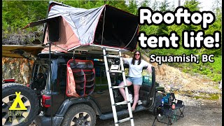 Epic Overland Camping in Squamish BC Rooftop Tent Adventure 4K [upl. by Aserret]