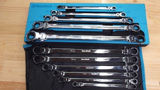 DuraTech Extra Long Flex Head Ratcheting Wrench Set  Metric and SAE [upl. by Clint290]