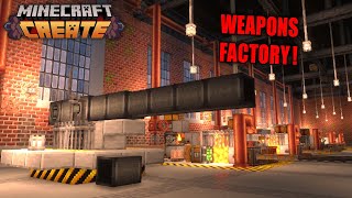 Casting ARTILLERY CANNONS In Minecraft Create Mod [upl. by Artek929]