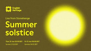 Summer Solstice 2024 Sunset Live from Stonehenge [upl. by Levesque]