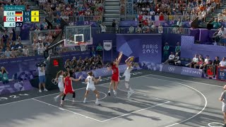 Germany vs Spain 1716 women’s 3x3 Basketball final highlights gold medal in Paris Olympics 2024 [upl. by Trilbie]