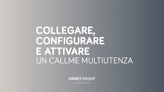 Urmet CallMe Multiutenza  come si configura [upl. by Laikeze]