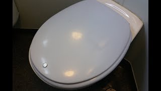 Villeroy amp Boch Omnia Classic wall hung toilet on First train [upl. by Enahsed]