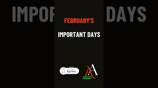 Important February Days 2024 importantdates shorts trending bankexampreparation [upl. by Sidonnie]