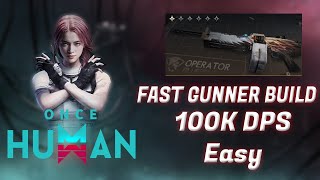 MG4  PREDATOR Fast Gunner Build  EASY 100K DPS  ONCE HUMAN [upl. by Bakki352]