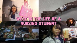 WEEK IN THE LIFE OF A NURSING STUDENT Atlanta ICU Clinical  Sim Lab  Airpods Max  Exam Week [upl. by Edi]