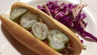 Blue Apron Sloppy Joes with Bell Pepper  Cooking amp Review [upl. by Ttirrem]