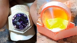 Handmade jewelry Making process learn to make custom rings for men mens ring [upl. by Shyamal751]