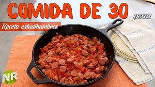 Como Hacer Salchichas Guisadas Comida Para Estudihambres Receta León Guanajuato [upl. by Notgnimer]