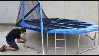 Round Spring Trampoline Assembly Video Premier Trampolines Instructions [upl. by Anali]