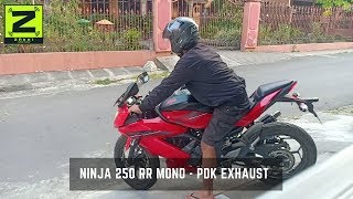 Kawasaki Ninja 250 RR Mono Knalpot quotPDKquot Suara Seperti 2 Silinder [upl. by Allekram]