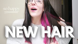 Dying My Hair PINK ♡ hair transformation vlog [upl. by Eiramenna]