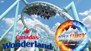 announcing the new roller coaster at Canadas Wonderland Alpen Fury offical pov [upl. by Aracot]