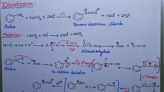 Diazotization reaction with mechanism [upl. by Nitfa362]