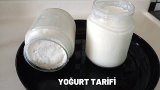 💯💥TAŞ GİBİ YOĞURT YAPILIŞI💯YOGURT MAKING💥 [upl. by Llertrac]