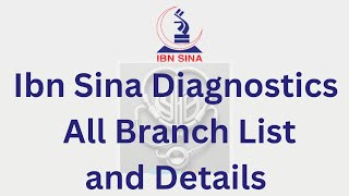 All Branch Location  Ibn Sina Diagnostic Center  Diagnstic [upl. by Keldon]