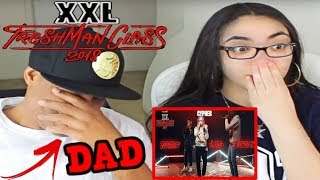 MY DAD REACTS TO Lil Pump BlocBoy JB and Smokepurpps Cypher  2018 XXL Freshman REACTION [upl. by Yrffej849]