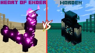 VENGEFUL HEART OF ENDER VS WARDEN MINECRAFT BATTLE [upl. by Eremehc385]