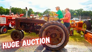 Huge Tractor  Antique Auction  Denton Farm Park  Southeast Old Threshers Reunion  Mr Goodpliers [upl. by Odicalp139]