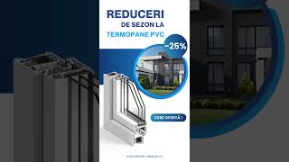 Termopane PVC Premium acum la 25 reducere Profită ACUM salamander tamplarie geamuripvc tende [upl. by Aihsatsan641]