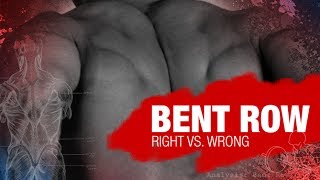 Barbell Bent Row Test RIGHT vs WRONG [upl. by Akeyla115]