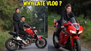 DUCATI MA ALISHA KO PHOTOSHOOT😍  ALISHA SANGA KINA VLOG LATE   rajkumarthapamagar32 [upl. by Nosnirb]