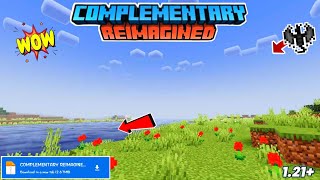 Complementary Reimagined Shader Minecraft PE 1211 ⚠️  Shader For MCPE 121   Render Dragon [upl. by Anikram]