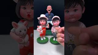 DIY Clay Bobbleheads of Kylian Mbappé amp Two Adorable Kids [upl. by Mcgraw]