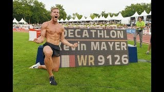 Kevin Mayer 9126 Points Breaks World Record Decathlon 2018 [upl. by Bamby]