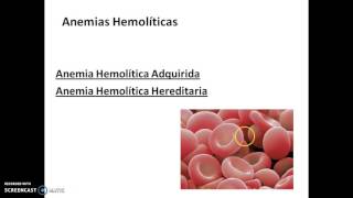 ANEMIAS HEMOLÍTICAS 1 [upl. by Gemini139]