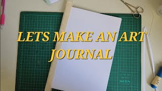 Create a simple lay flat art journal with an easy binding tutorial [upl. by Awahsoj]