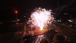 2016 Fireworks From A DRONE Bainbridge IN  Noah Poynter Media [upl. by Anelys]